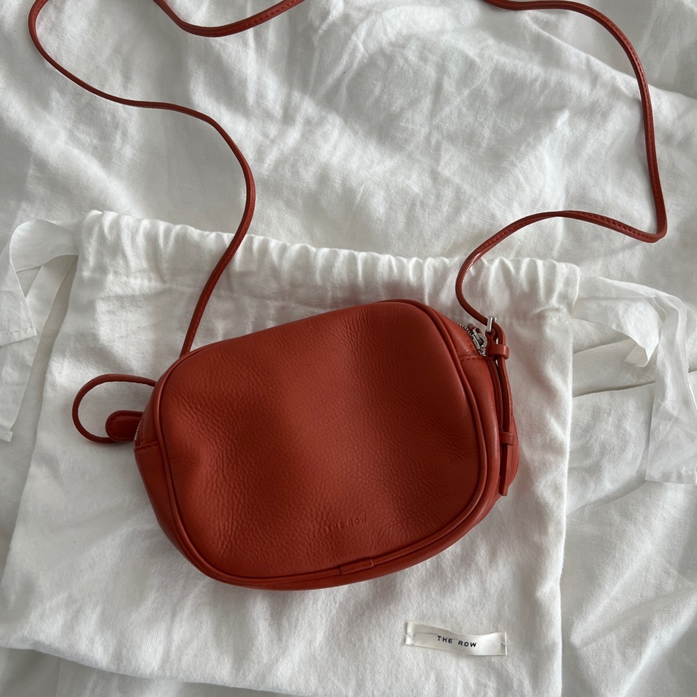 The Row Mini Twin Leather crossbody